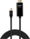 Kabel Lindy DisplayPort Mini - HDMI 0.5m czarny (40910) 2