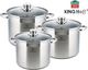 KingHoff GARNKI KINGHOFF 6 ELE 16L/ 13L/ 11L [KH-4312] 2