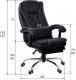 Krzesło biurowe Giosedio FBK004W Czarne 5