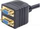 Gembird D-Sub (VGA) x2 D-Sub (VGA), 0.2m, Czarny (CC-VGAX2-20CM) 3