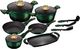 Berlinger Haus Zestaw garnków METALLIC EMERALD LINE BH-6066 2