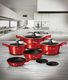 Berlinger Haus Zestaw garnków METALLIC BURGUNDY [BH-6162] 9