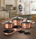 Berlinger Haus Zestaw garnków METALLIC ROSE GOLD [BH-6161] 4