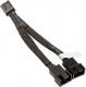 Akasa 4-pin - 4-pin x2, 0.15m, Czarny (AK-CBFA04-15) 2
