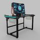 Biurko E-Blue EGT536BK Czarne 136.5 cmx80.3 cm 3