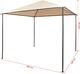 vidaXL Altana/namiot ogrodowy, 3x3 m, stal, beżowy 8