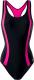 AquaWave Strój kąpielowy Asma Black/Raspberry Sorbet r. L 1