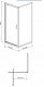 Cersanit S157-009 KABINA KWADRATOWA ARTECO PIVOT 80X80X190 SZKŁO TRANSP. // KNC.ART-PIVOT-80X190 6