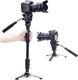 YUNTENG Monopod 2w1 Z Nóżkami I Głowicą Olejową / Video / Gopro Hero 7 5