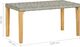 vidaXL ławka ogrodowa, 120 cm, szara, polirattan i drewno akacjowe (46489) 6