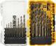 Wiertło Dewalt do metalu HSS walcowe 1,5 2 4,5 4 5 1 3 2,5 3,5 6 10 12 8 9mm zestaw (DT70729-QZ) 1
