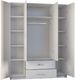 Topeshop szafa Romana lustro 160cm biel (ROMANA 160 BIEL KPL) 3