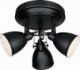 Lampa sufitowa Markslojd Plafon lampa sufitowa spot Markslojd Fjallbacka 3x40W E14 czarna 105815 1