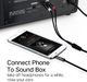 Kabel Ugreen Jack 3.5mm - RCA (Cinch) x2 1.5m czarny (UGR318) 6
