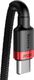 Kabel USB Baseus USB-C - USB-C 2 m Czarno-czerwony (BSU1520REDBLK) 2