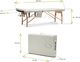 Bodyfit Stół, łóżko do masażu 3-segmentowe drewniane XXL uniwersalny (580) 9