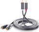 Kabel Ugreen RCA (Cinch) x2 - RCA (Cinch) x2 2m szary (10518) 1