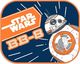 Zasłonki Star Wars BB8 - 44x35cm, 2 szt. uniwersalny 2
