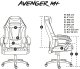 Fotel Fury Avenger M+ czarno-biały (NFF-1710) 12
