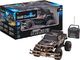 Revell Revell Control RC Car - zdalnie sterowany samochód z pilotem 27 MHz, stabilna konstrukcja, duże koła dla dobrej mobilności w terenie, oświetlenie LED, zasilanie bateryjne - buggy BULL SCOUT 24629 1