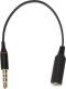 Adapter AV Mozos Jack 3.5mm - Jack 3.5mm czarny (ASM-5) 1