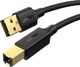 Ugreen Kabel USB 2.0 A-B UGREEN US135 do drukarki, pozłacany, 5m (czarny) (10352) - 023772 2