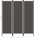 vidaXL Parawan 3-panelowy, antracytowy, 150 x 180 cm 6