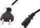 Kabel zasilający Lanberg CEE 7/16, Euro - C7 3m czarny 1