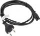 Kabel zasilający Lanberg CEE 7/16, Euro - C7 3m czarny 2