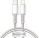 Kabel USB Baseus USB-C - Lightning 2 m Biały (6953156231955) 1