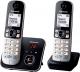 Telefon stacjonarny Panasonic Czarno-srebrny 2