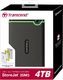 Dysk zewnętrzny HDD Transcend StoreJet 25M3S 4TB Szary (TS4TSJ25M3S) 4