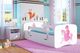Kocot Kids Łóżko BABY DREAMS księżniczka na koniu 140 z barierką 1