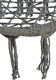 Saska Garden Hamak ażurowy fotel wiszący 80x60cm luxe z poduszką szary (1026954) 7