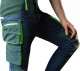 Neo Spodnie robocze PREMIUM, niebiesko-zielone, r. XL (81-226) 2
