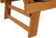 Beliani Sofa ogrodowa drewniana jasna z regulowanymi podłokietnikami PORTICI 7