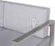 Beliani Sofa ogrodowa 2-osobowa jasnoszara SALERNO 5