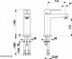 Bateria umywalkowa KFA Logon stojąca chrom (5132-815-00) 4