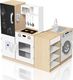 Ecotoys Drewniana kuchnia dla dzieci xxl tablica + led 3