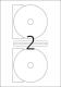 Herma Etykiety samoprzylepne Maxi 8624 na CD, białe, okrągłe, Ø 116 mm, papier matowy, 20 szt (8624) 2