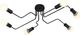 Lampa wisząca ECpower Żyrandol Lampa Wisząca 6 Pkt Światła Czarny Zd74f 2