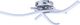 Lampa sufitowa ECpower ZD77A LAMPA SUFITOWA CHROM LED 105 DIOD 16W 1