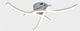 Lampa sufitowa ECpower ZD77A LAMPA SUFITOWA CHROM LED 105 DIOD 16W 4