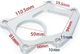 TurboWorks Flansza downpipe SUBARU STI Twin Scroll VF36 VF37 2