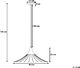 Lampa wisząca Beliani Lampa wisząca metalowa czarna GIONA 5