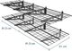 Ergosolid PG26B - Podwójna półka garażowa wisząca metalowa Solidna do 90 kg na półkę! 12