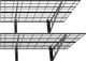 Ergosolid PG26B - Podwójna półka garażowa wisząca metalowa Solidna do 90 kg na półkę! 1