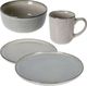 Excellent Houseware Zestaw OBIADOWY miska talerz talerzyk kubek 16 el. 12