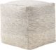 Beliani Puf 40 x 40 x 40 cm jasnoszary HIRRI 1