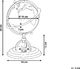 Beliani Globus 25 cm beżowy PIZARRO 5